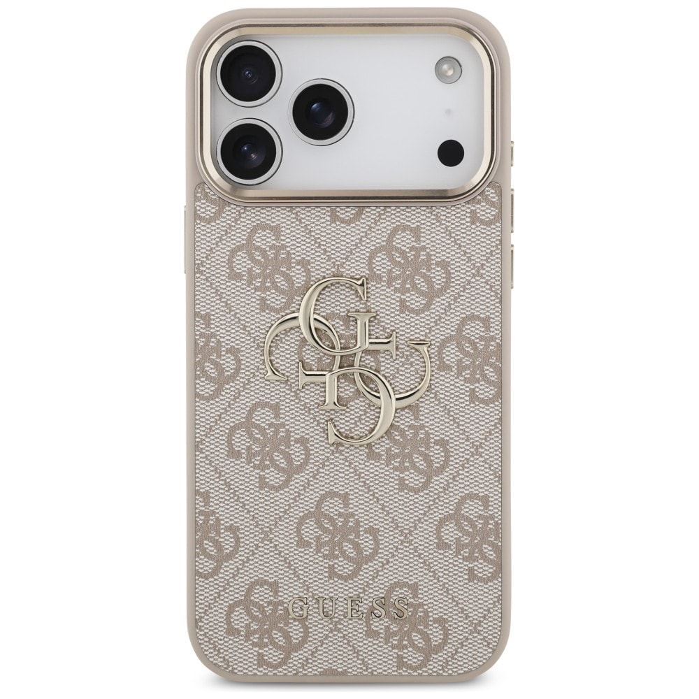 Guess 4G Big 4G Classic Logo-fodral för iPhone 17 Pro Max / 18 Pro Max – Roséguld