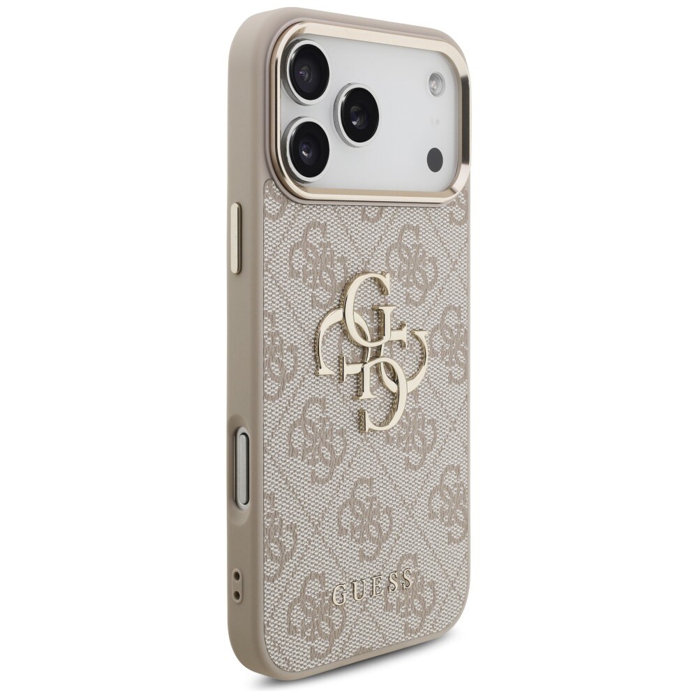 Guess 4G Big 4G Classic Logo-fodral för iPhone 17 Pro Max / 18 Pro Max – Roséguld