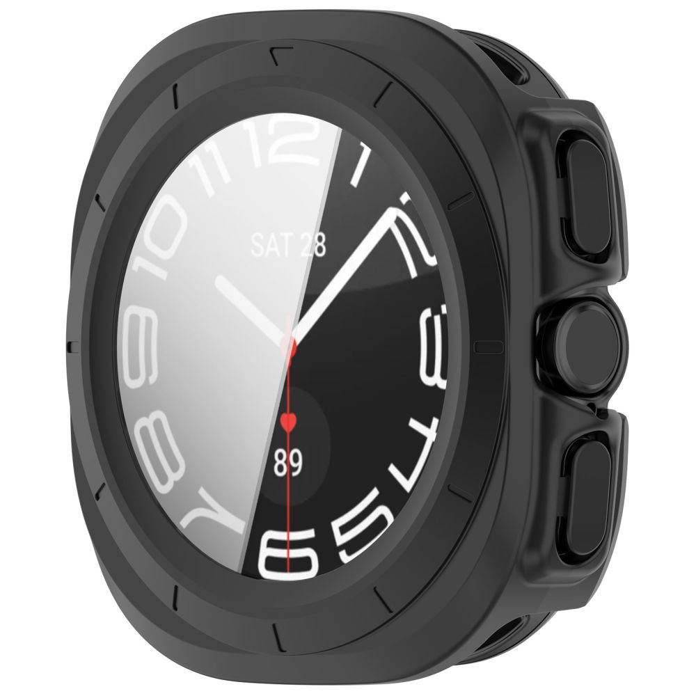 Tech-Protect Defense 2-pack med skyddsfodral för Samsung Galaxy Watch Ultra 47 mm – matt svart