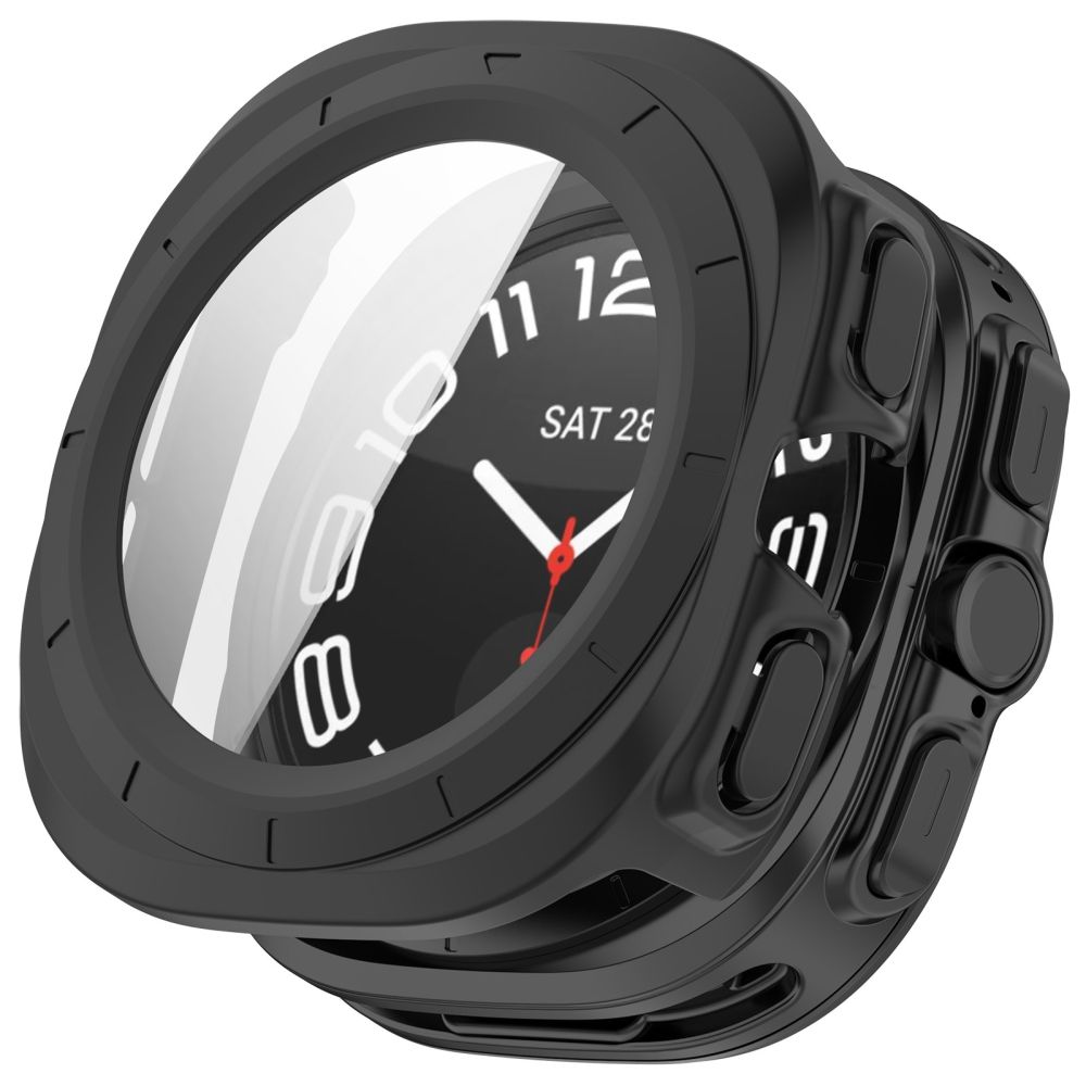 Tech-Protect Defense 2-pack med skyddsfodral för Samsung Galaxy Watch Ultra 47 mm – matt svart