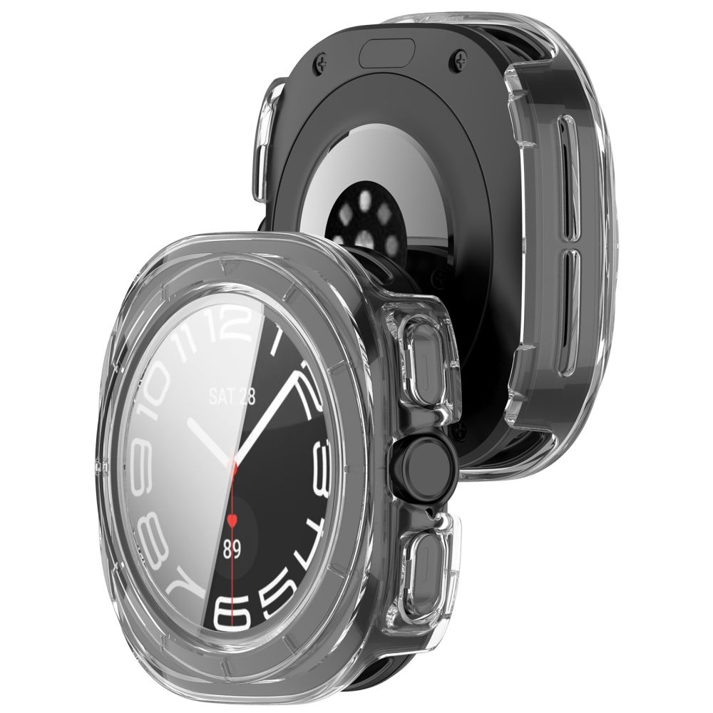 Tech-Protect Defense 2-pack med skyddsfodral för Samsung Galaxy Watch Ultra 47 mm – matt svart