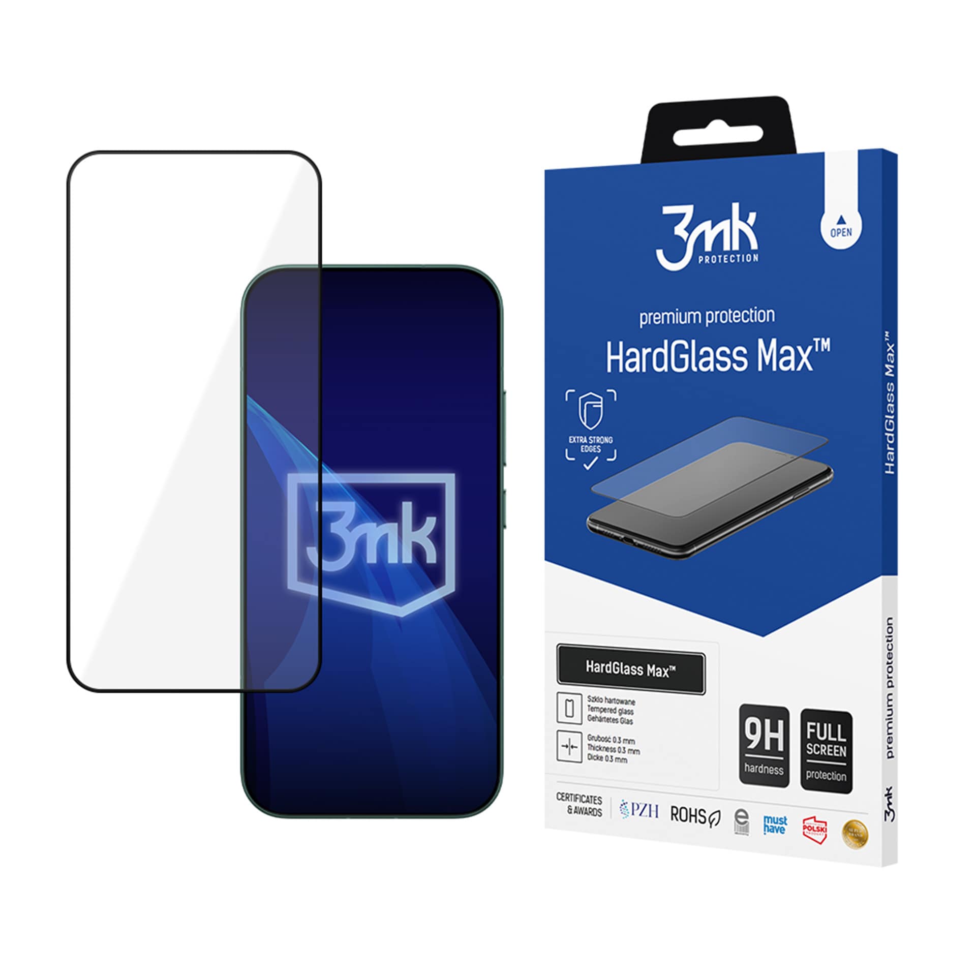 3mk HardGlass Max Black härdat glas för Xiaomi 17 och 17 Pro