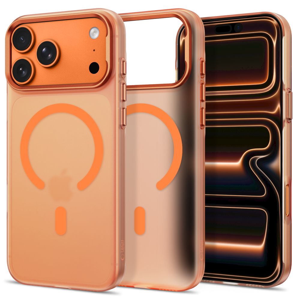 Tech-Protect MagZero MagSafe-fodral för iPhone 17 Pro Max / 18 Pro Max – matt orange