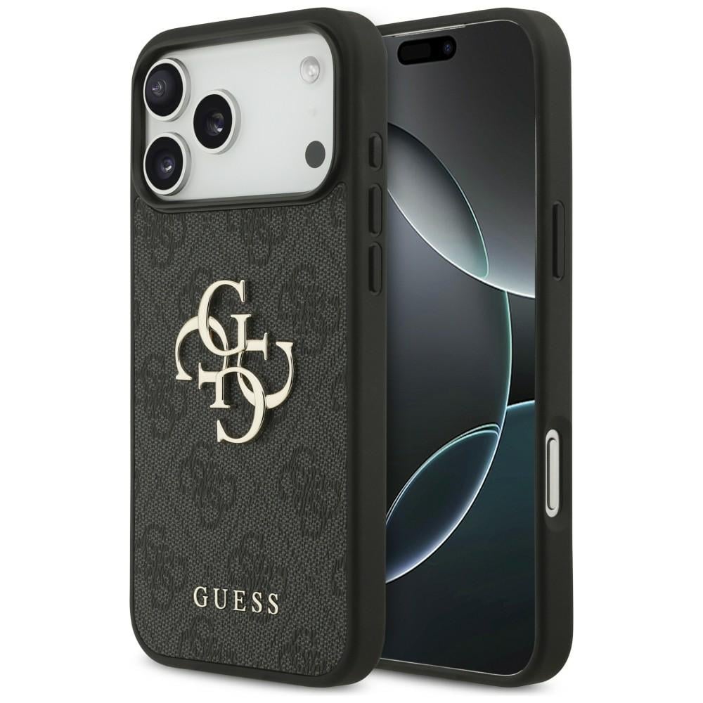 Guess 4G-fodral med stort logo för iPhone 17 Pro Max / 18 Pro Max – Svart