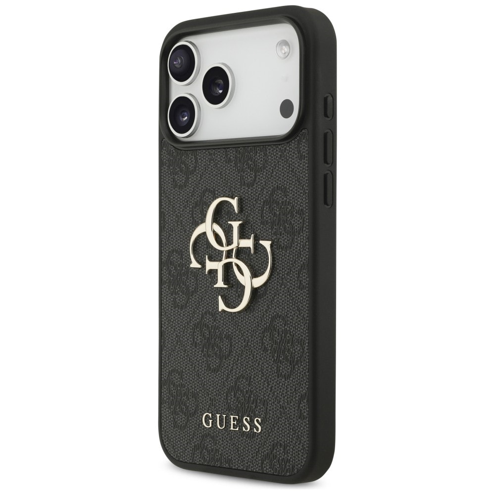 Guess 4G-fodral med stort logo för iPhone 17 Pro Max / 18 Pro Max – Svart