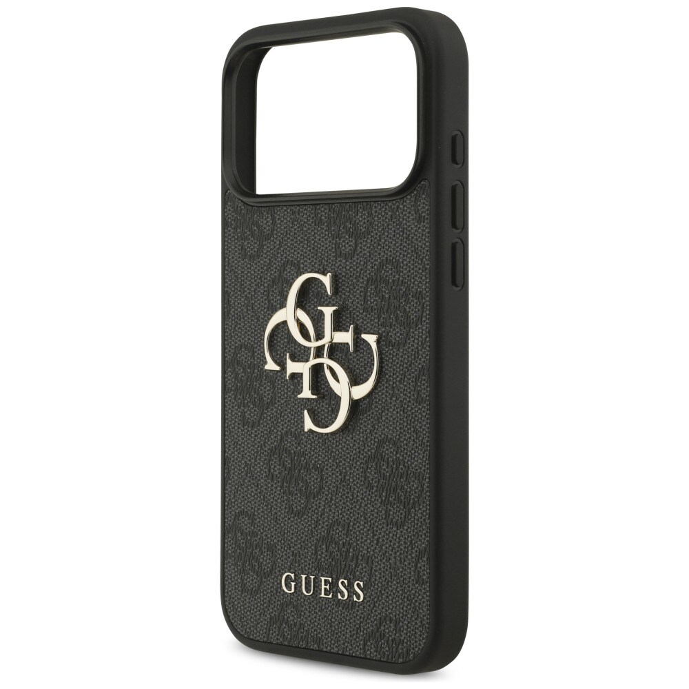 Guess 4G-fodral med stort logo för iPhone 17 Pro Max / 18 Pro Max – Svart