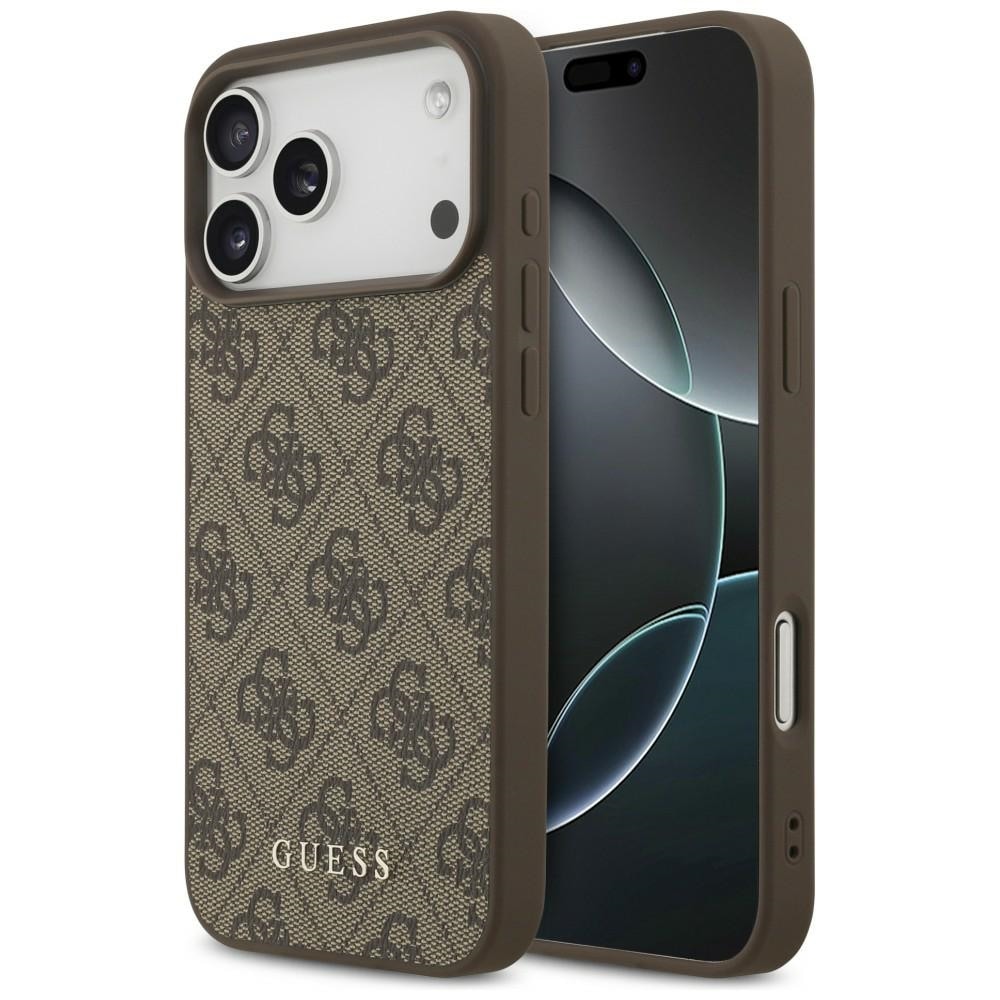 Guess 4G Classic-fodral till iPhone 17 Pro Max / 18 Pro Max – Brunt
