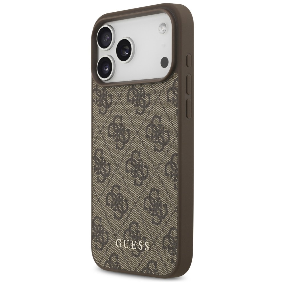 Guess 4G Classic-fodral till iPhone 17 Pro Max / 18 Pro Max – Brunt