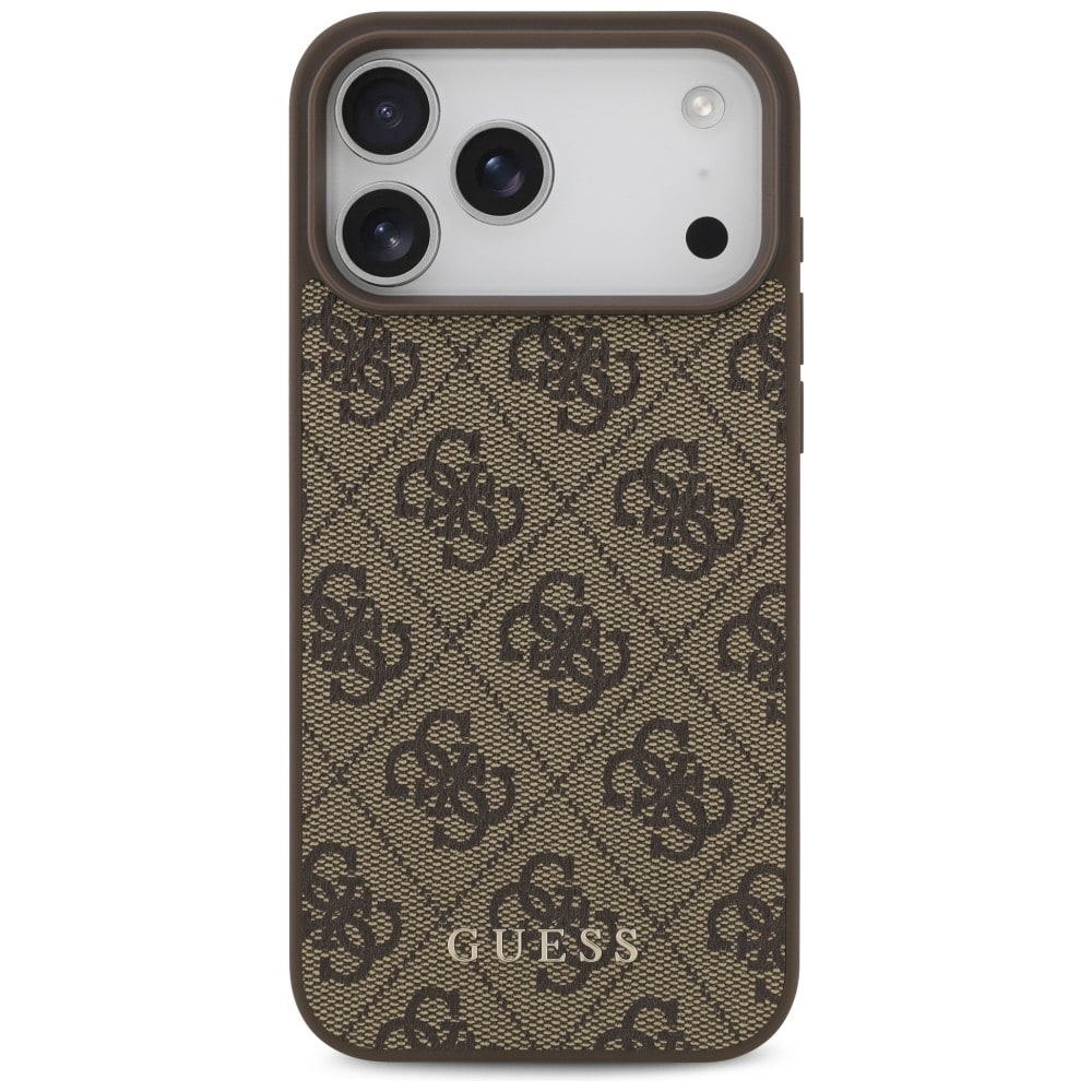 Guess 4G Classic-fodral till iPhone 17 Pro Max / 18 Pro Max – Brunt
