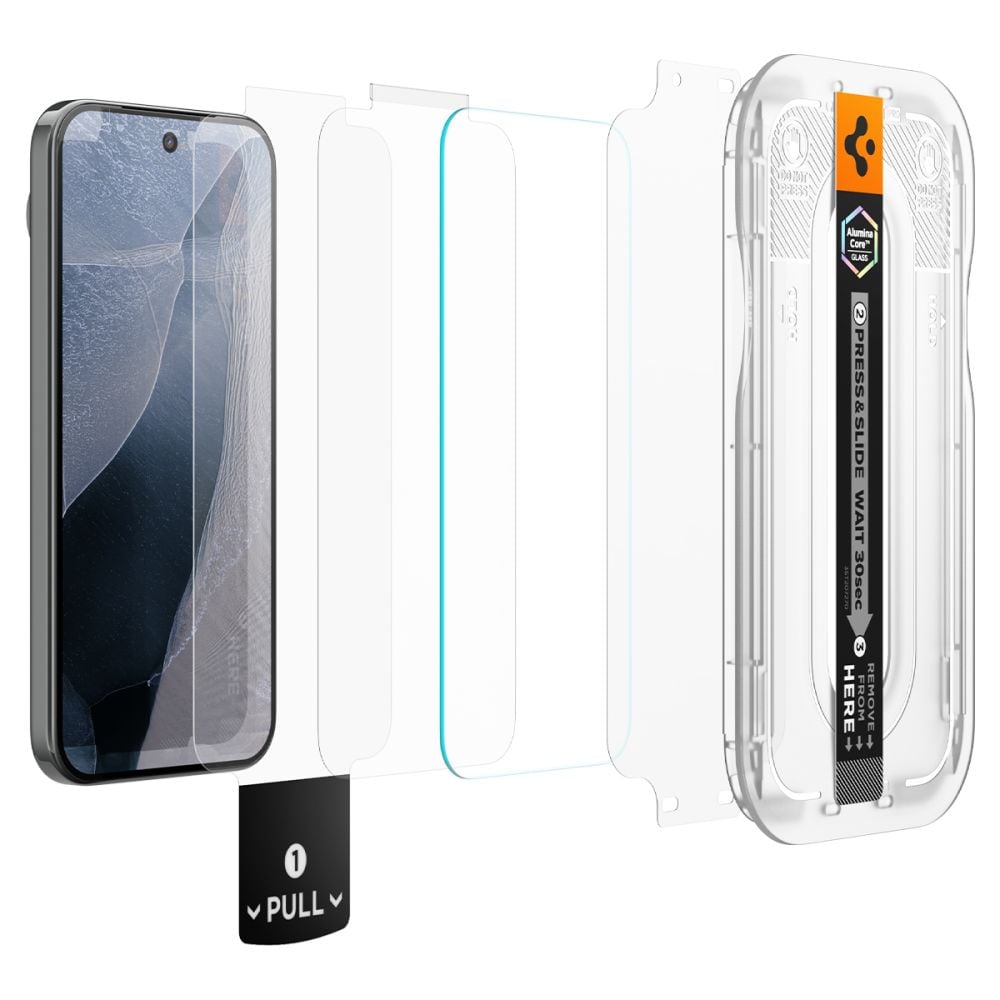 Spigen Glas.tR EZ Fit Pro, 2-pack skärmskydd av härdat glas för Google Pixel 11 Pro XL