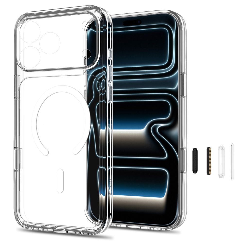 Tech-Protect Flexair Hybrid CC MagSafe-etui til iPhone 17 Pro Max / 18 Pro Max – gennemsigtigt