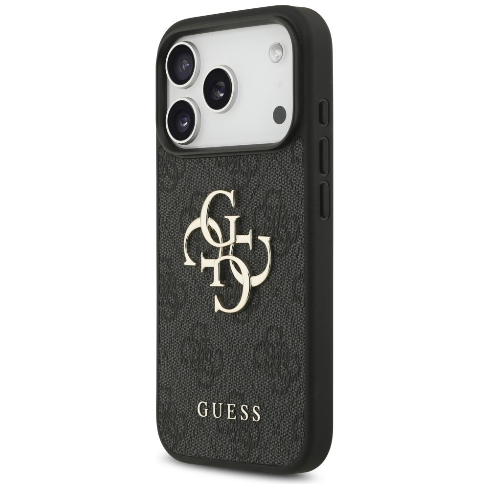 Guess 4G-fodral med stort logo för iPhone 17 Pro / 18 Pro – Svart