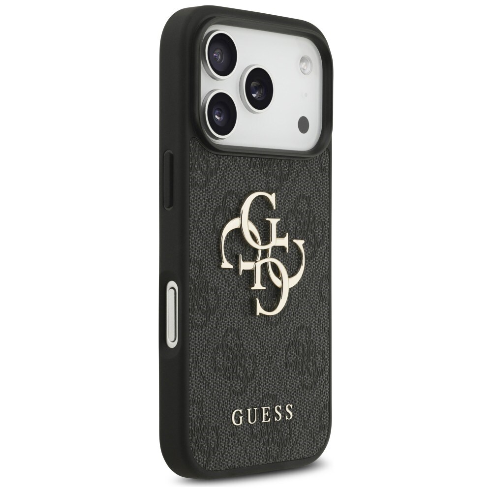 Guess 4G-fodral med stort logo för iPhone 17 Pro / 18 Pro – Svart