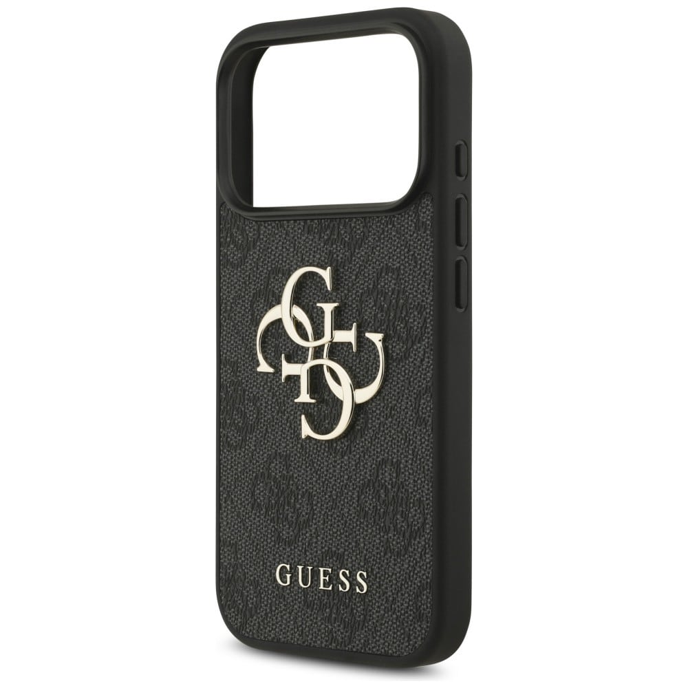 Guess 4G-fodral med stort logo för iPhone 17 Pro / 18 Pro – Svart