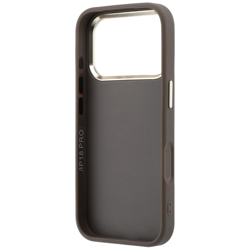 Guess 4G & Big Resin-logotypfodral för iPhone 17 Pro / 18 Pro – Brunt
