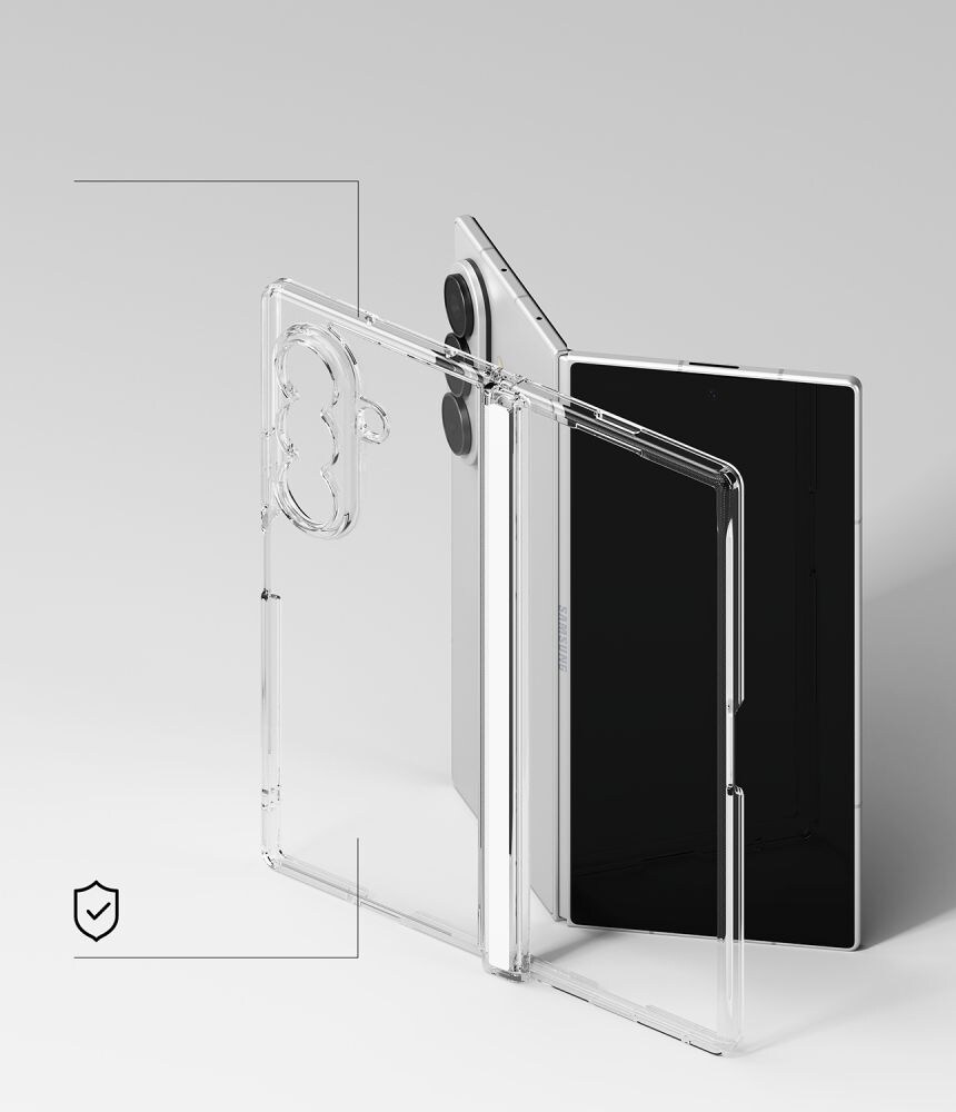 Ringke Fusion Flap-etui til Samsung Galaxy Z Fold 8 Ultra – gennemsigtigt