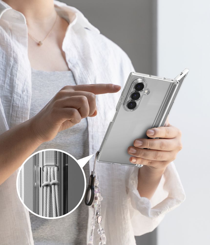 Ringke Fusion Flap-etui til Samsung Galaxy Z Fold 8 Ultra – gennemsigtigt