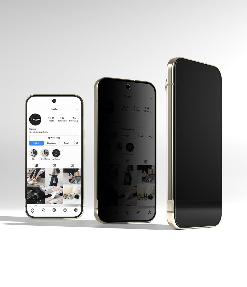 Ringke Easy Slide Privacy – 2-pack skärmskydd i härdat glas för Google Pixel 9/10/11 Pro