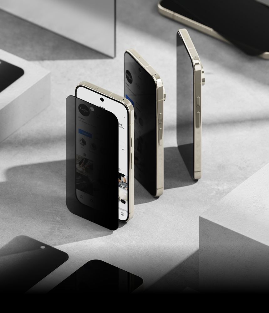 Ringke Easy Slide Privacy – 2-pack skärmskydd i härdat glas för Google Pixel 9/10/11 Pro