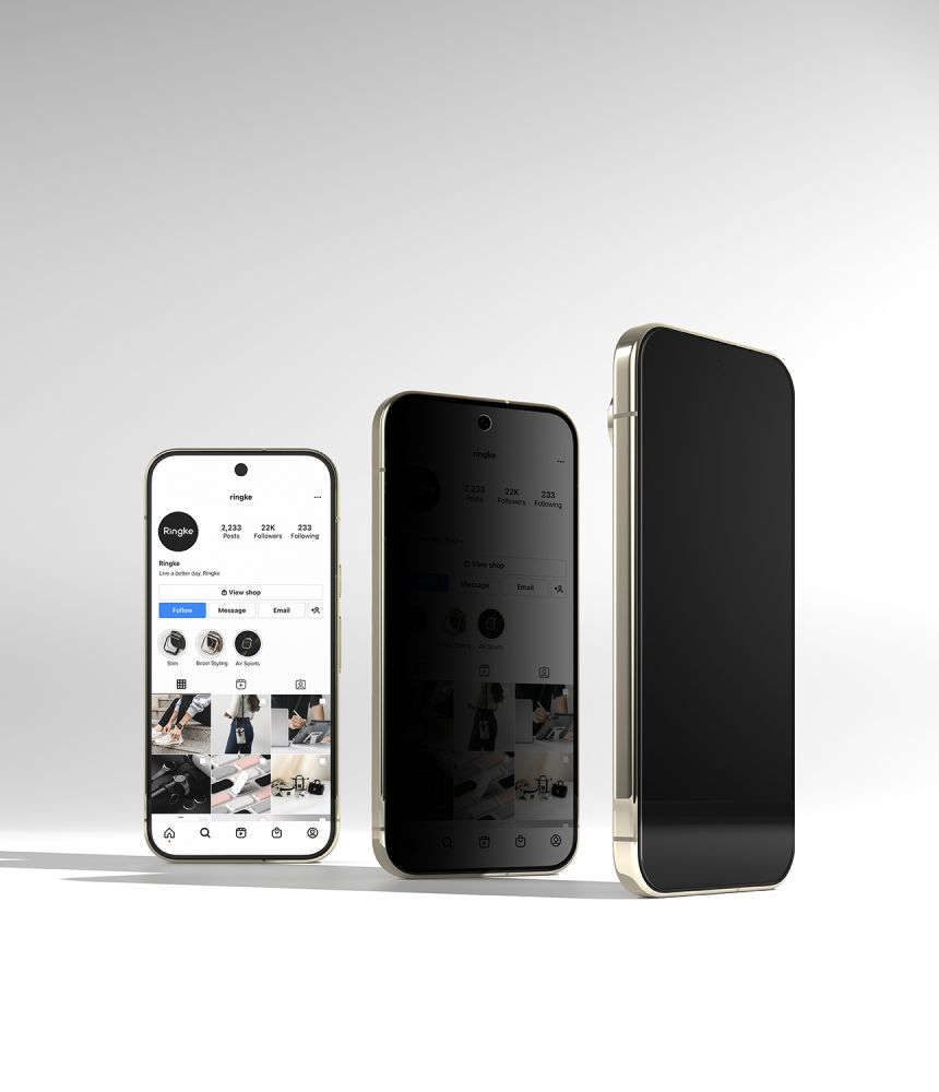 Ringke Easy Slide Privacy – 2-pack skärmskydd i härdat glas för Google Pixel 9/10/11 Pro