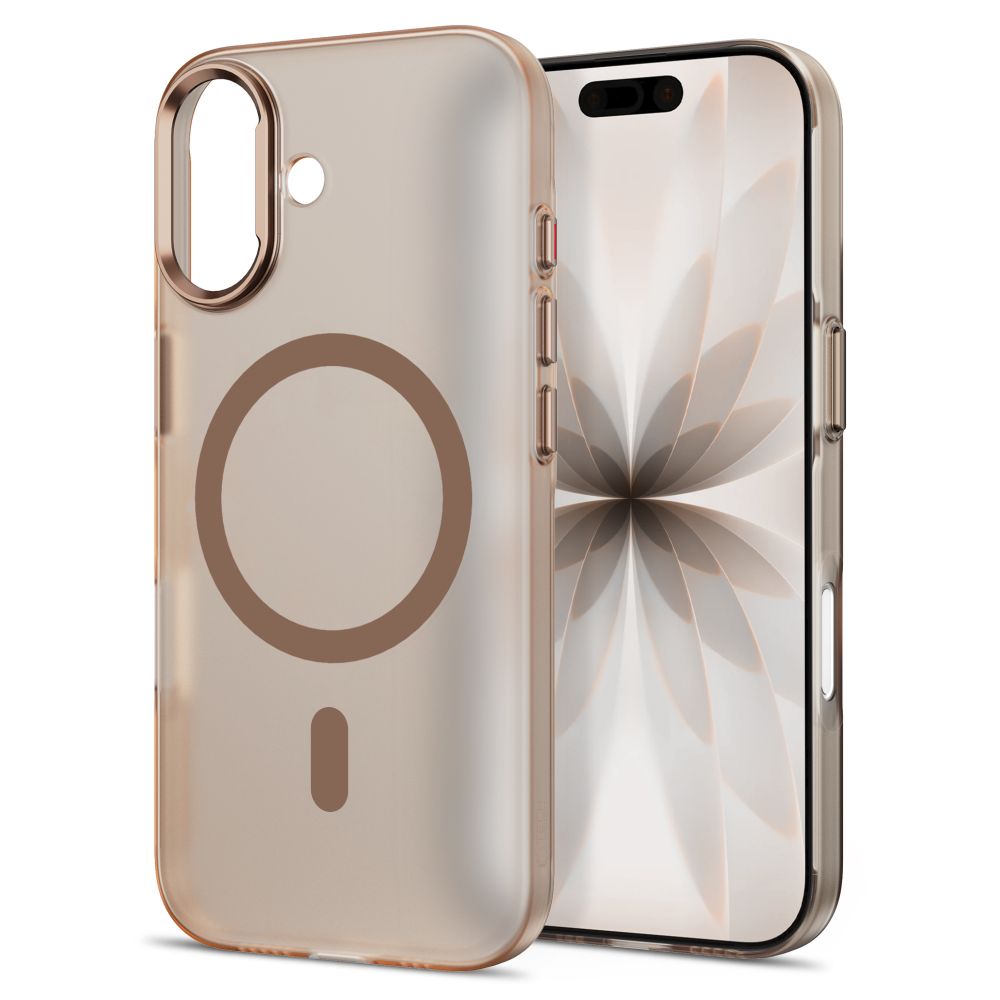 Tech-Protect MagZero MagSafe-fodral för iPhone 17 – beige-brunt matt