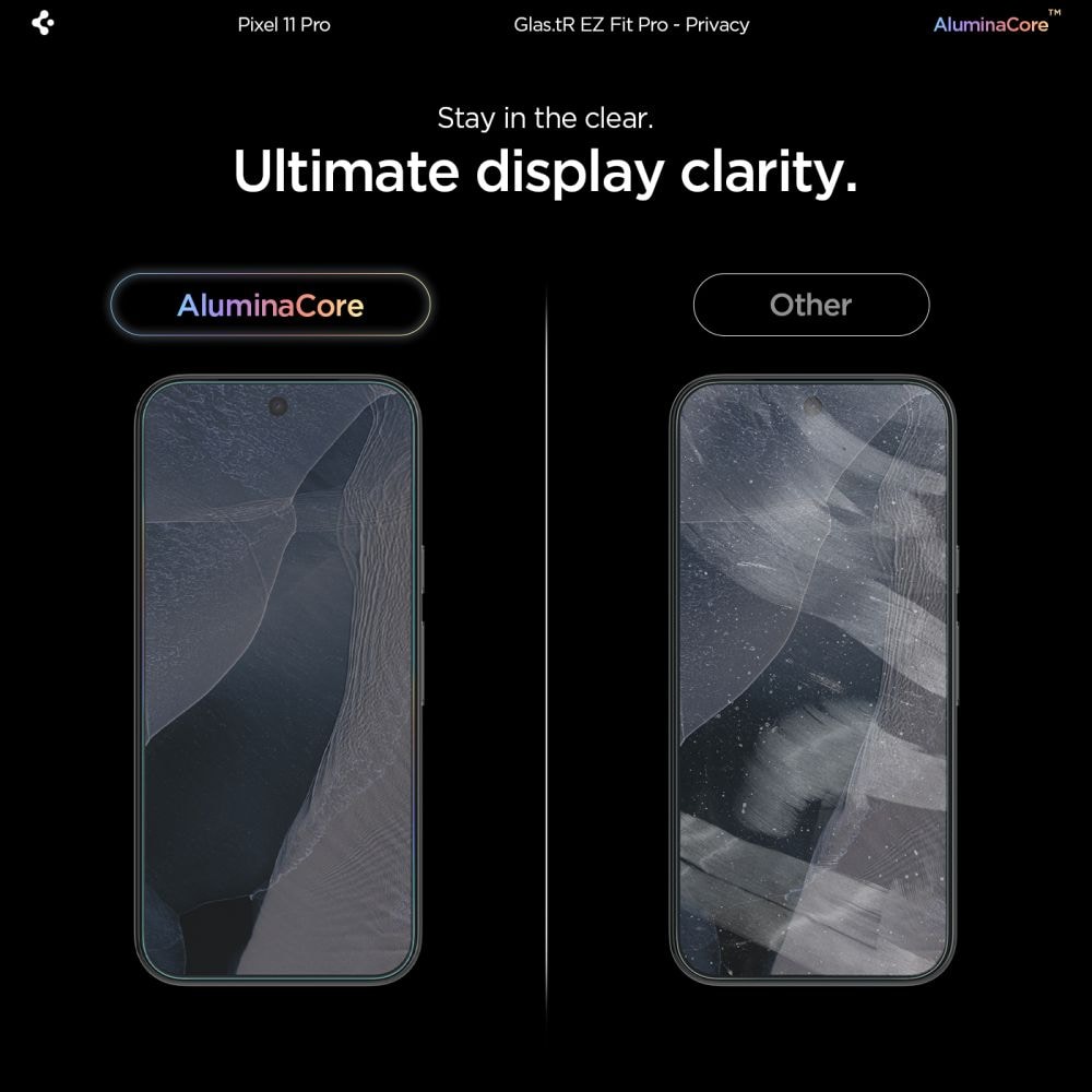 Spigen Glas.tR EZ Fit Pro HD Privacy – 2-pack härdat glas för Pixel 9/9 Pro/10/10 Pro/11/11 Pro