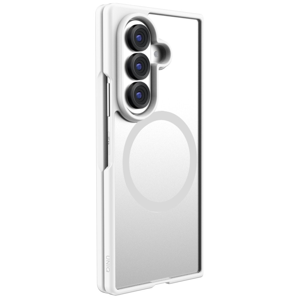 Uniq Veren AF Magclick-laddningsfodral för Samsung Galaxy Z Flip 8 – Vitt