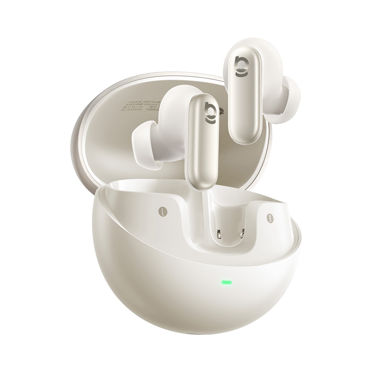 Baseus Inspire XP1 trådlösa hörlurar – Bose-ljud, ANC, Dolby Audio, färg: Milky Way