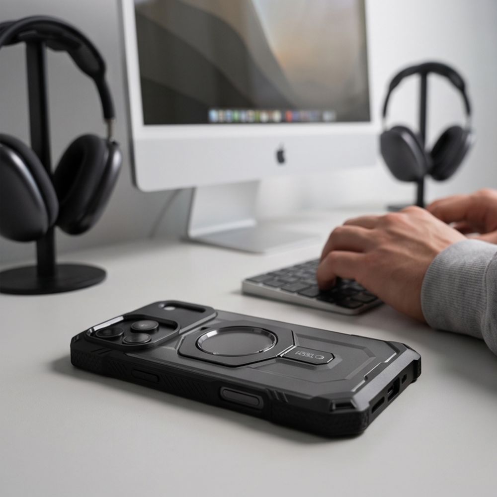 Tech-Protect MagForce MagSafe-fodral för iPhone 17 Pro / 18 Pro – matt svart