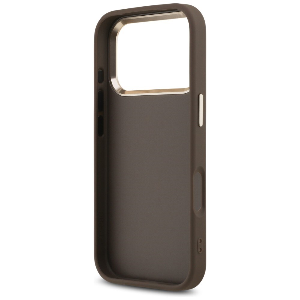 Guess 4G Big 4G Classic Logo-fodral för iPhone 17 Pro Max / 18 Pro Max – brunt och guld