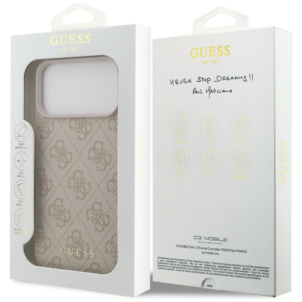 Guess 4G Classic-fodral till iPhone 17 Pro Max / 18 Pro Max – Rosa