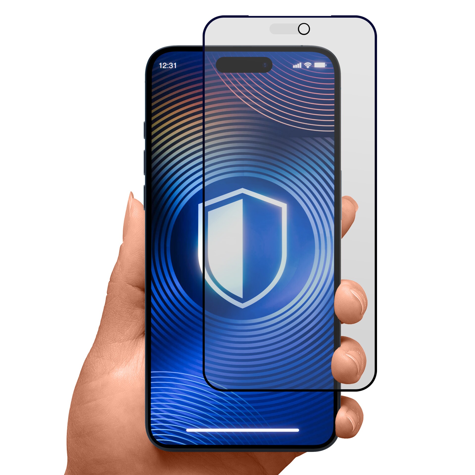 3mk HardGlass Matt Max Privacy härdat glas för iPhone 18 Pro Max