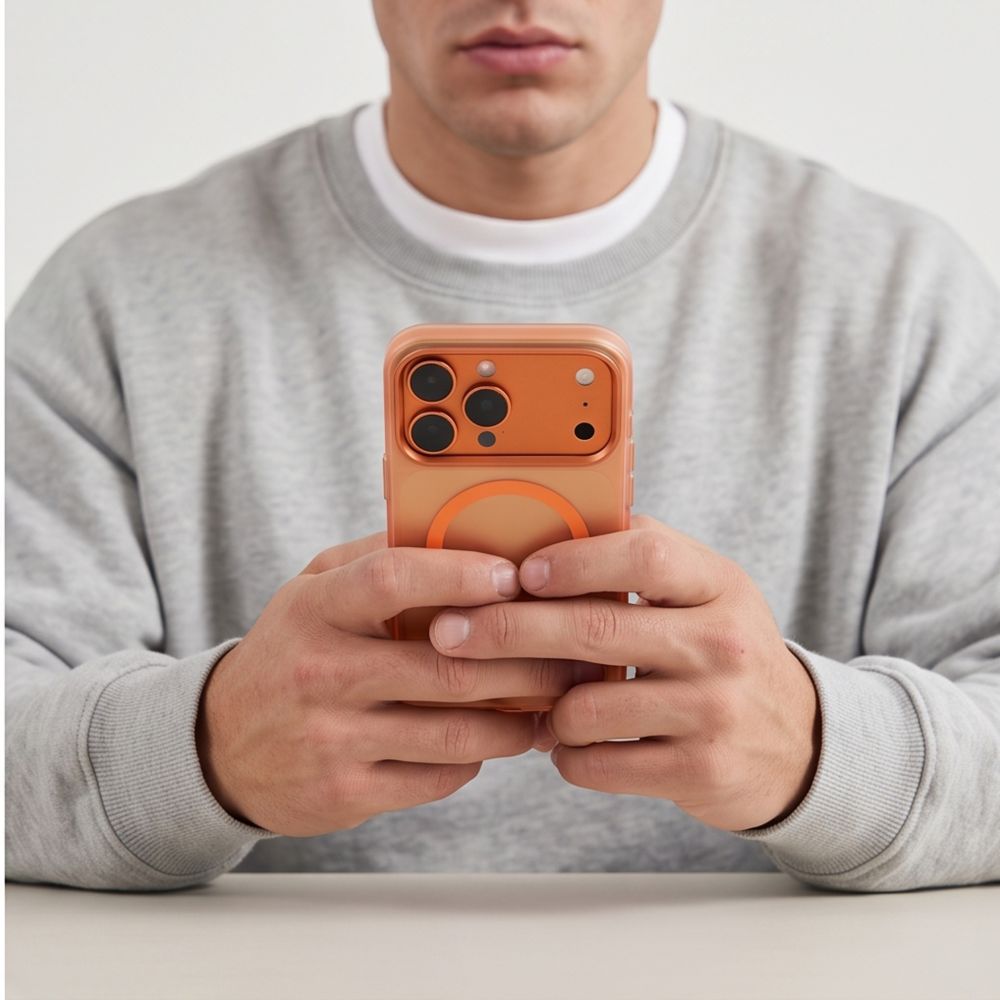 Tech-Protect MagZero MagSafe-etui til iPhone 17 Pro / 18 Pro – mat orange