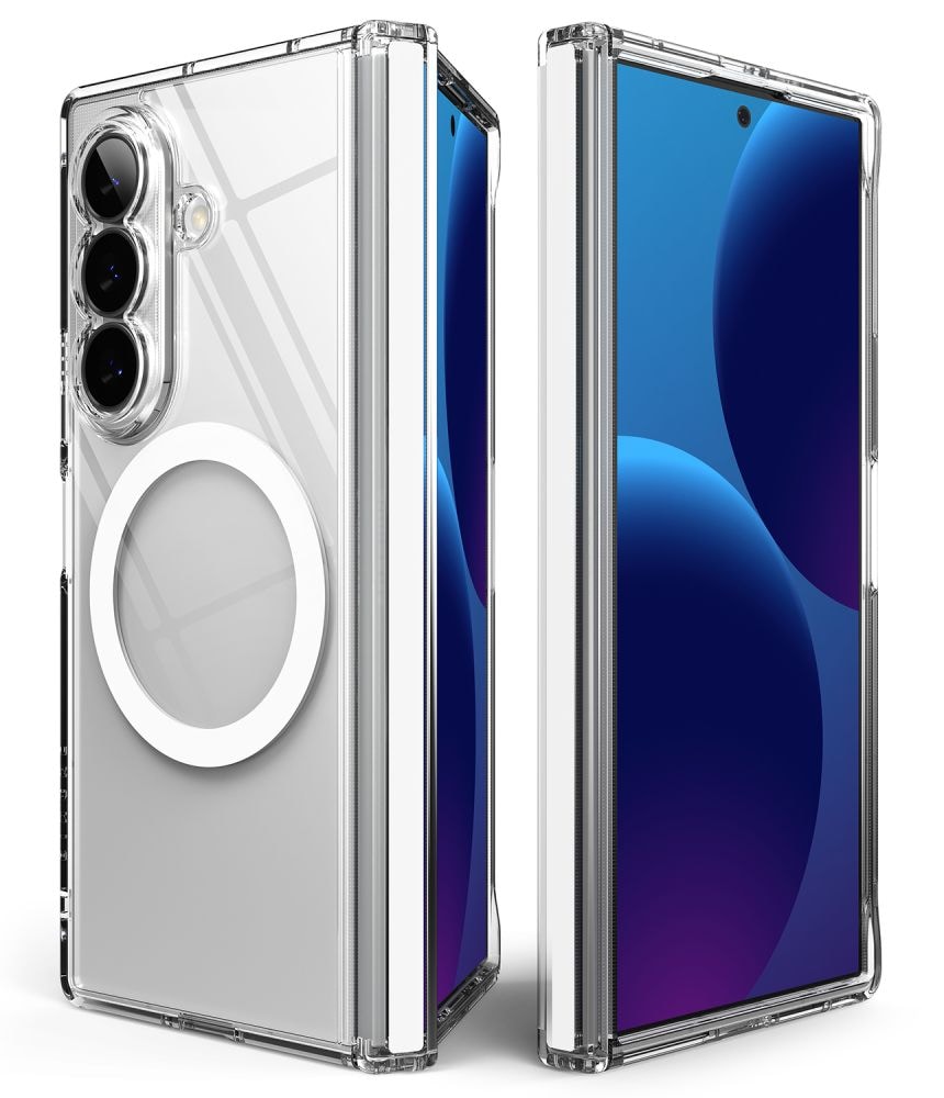Ringke Fusion Flap magnetiskt MagSafe-fodral för Samsung Galaxy Z Fold 8 Ultra – genomskinligt