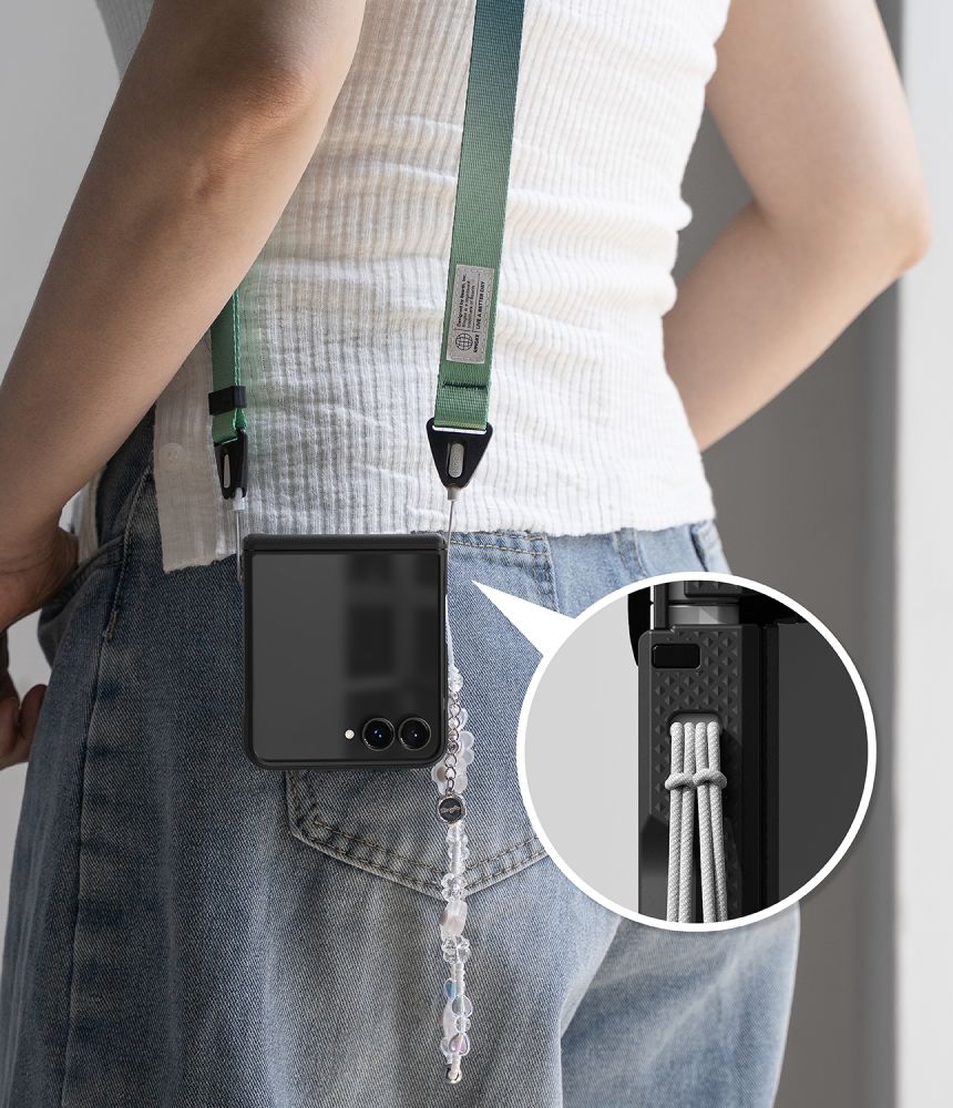 Ringke Onyx Flap-fodral till Samsung Galaxy Z Flip 8 – Svart