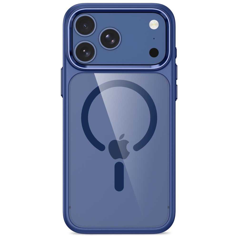 Tech-Protect Magmat Magsafe CC-fodral för iPhone 17 Pro Max / 18 Pro Max – Transparent marinblått
