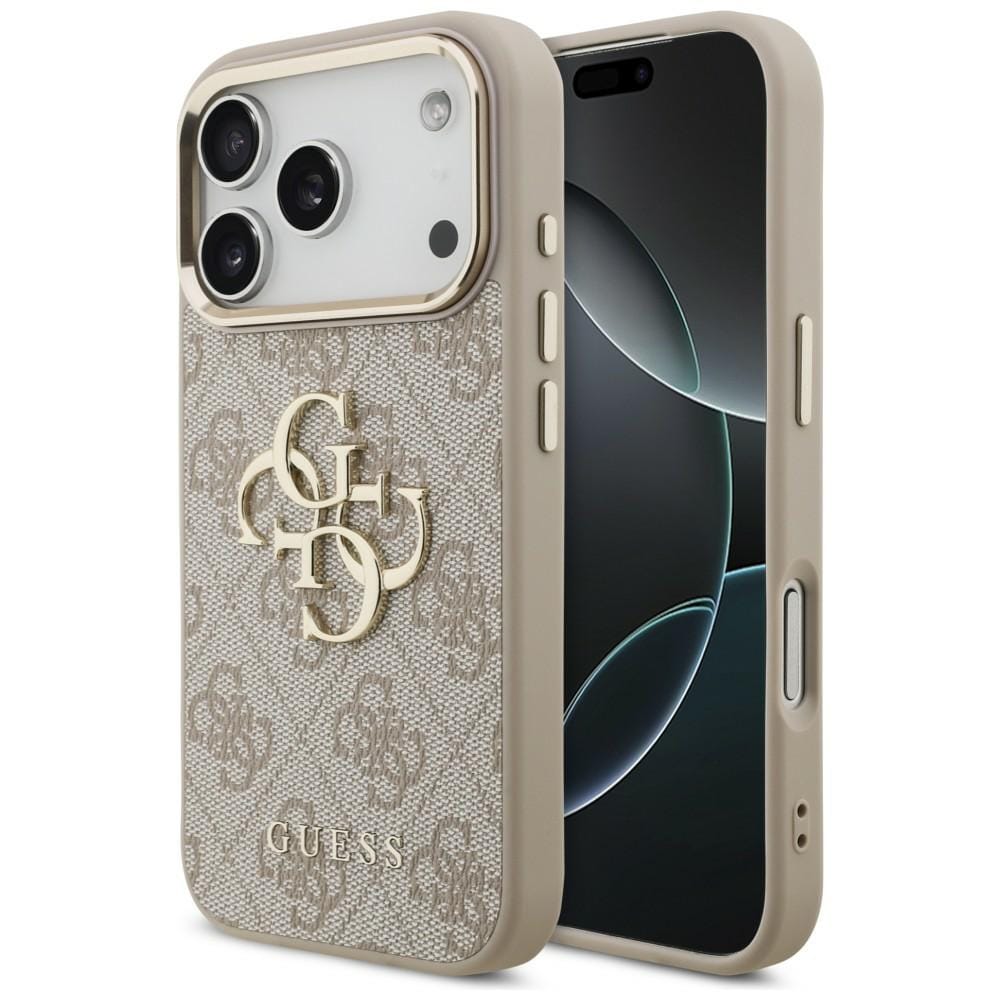 Guess 4G Big 4G Classic Logo-fodral för iPhone 17 Pro / 18 Pro – Roséguld