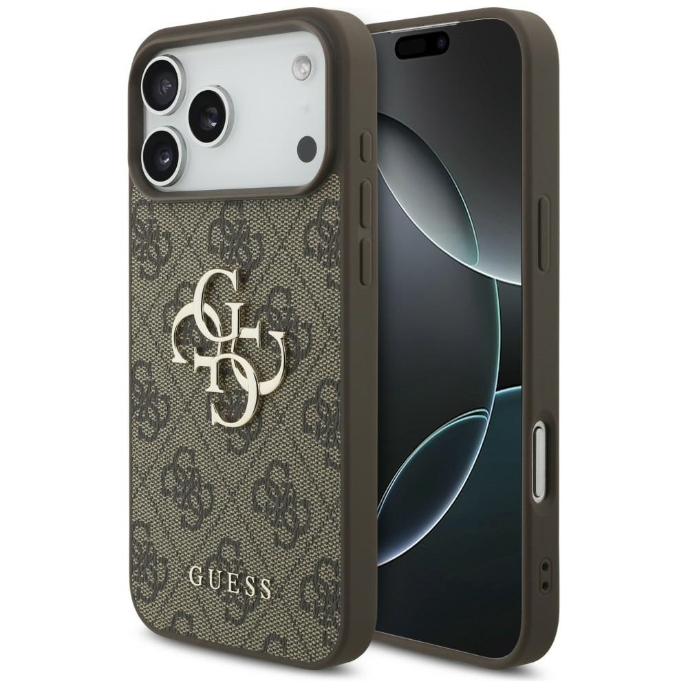 Guess 4G-fodral med stort logo för iPhone 17 Pro Max / 18 Pro Max – Brunt