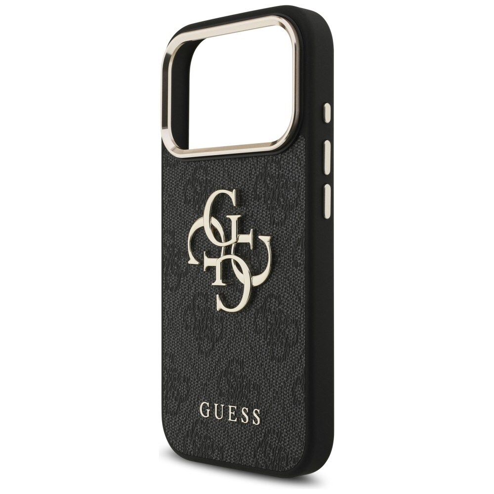 Guess 4G Big 4G Classic Logo-fodral för iPhone 17 Pro / 18 Pro – Svart och guld