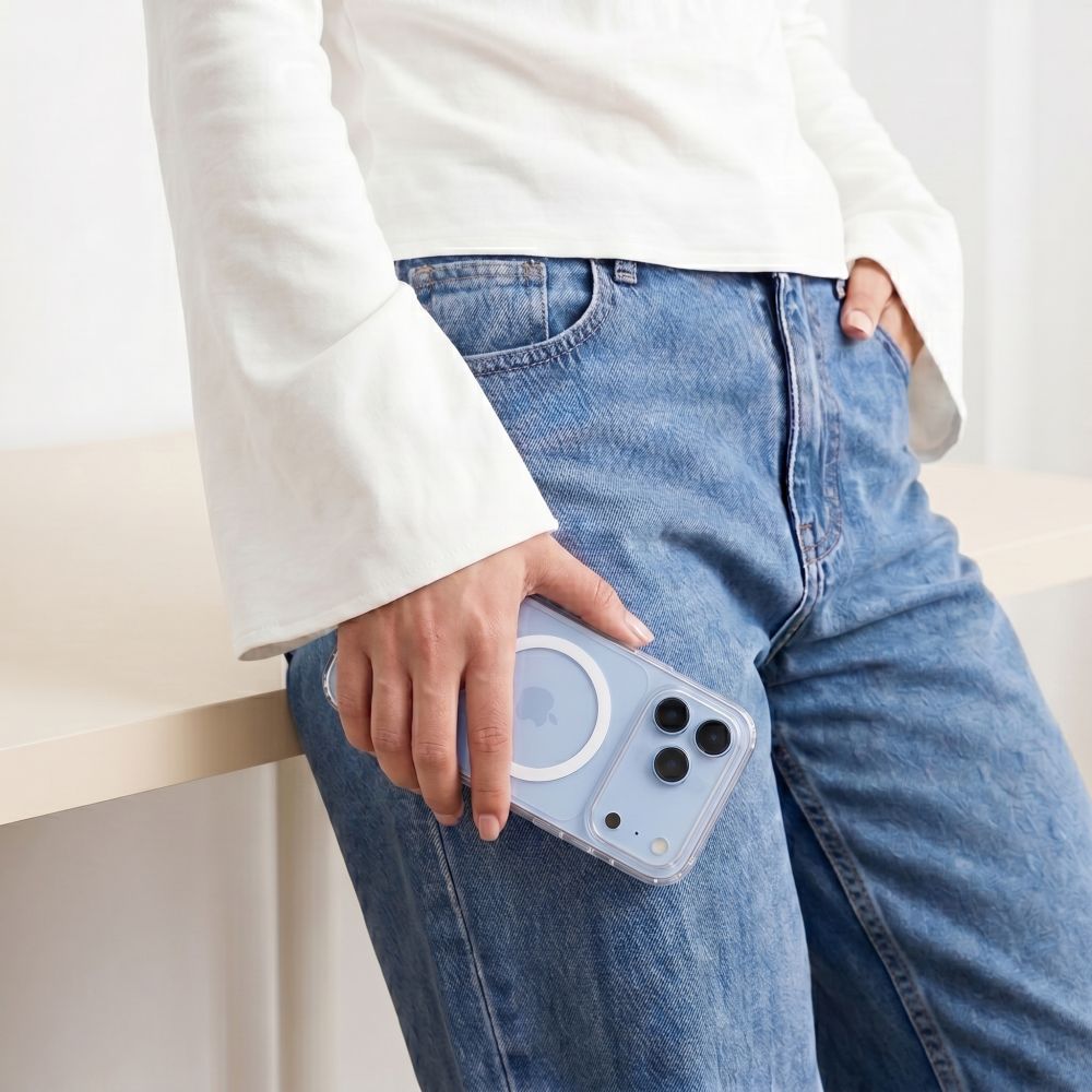 Tech-Protect FlexAir Hybrid MagSafe-etui til iPhone 17 Pro Max / 18 Pro Max – gennemsigtigt