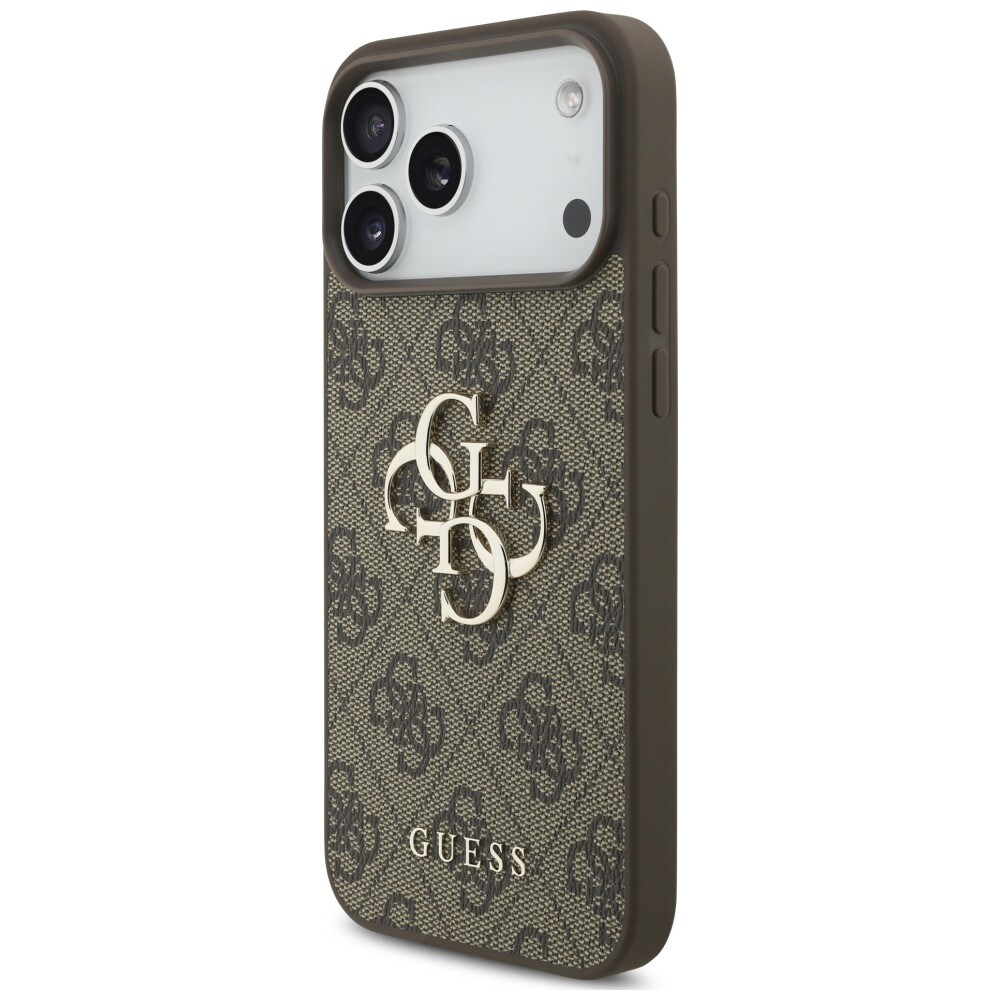 Guess 4G-fodral med stort logo för iPhone 17 Pro / 18 Pro – Brunt