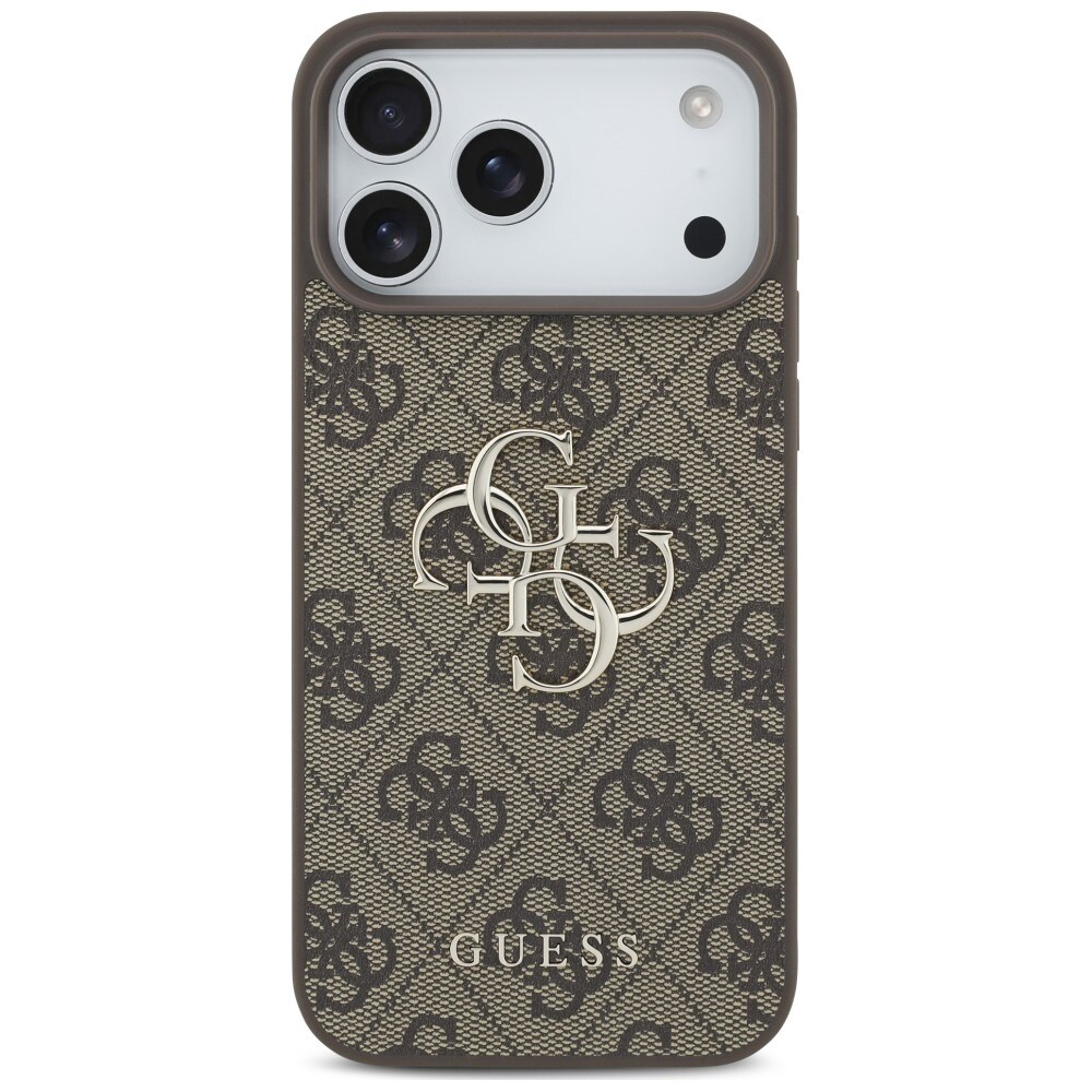 Guess 4G-fodral med stort logo för iPhone 17 Pro / 18 Pro – Brunt