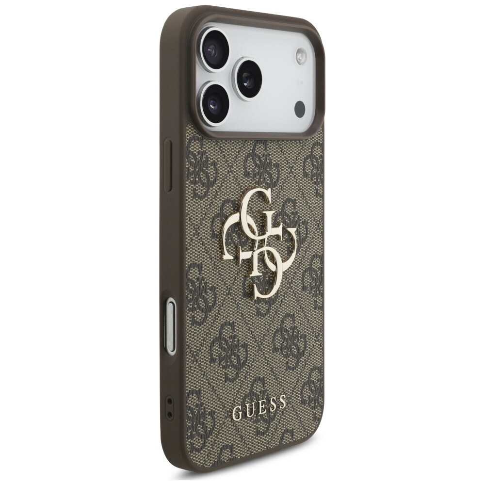 Guess 4G-fodral med stort logo för iPhone 17 Pro / 18 Pro – Brunt