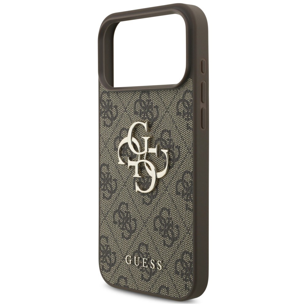 Guess 4G-fodral med stort logo för iPhone 17 Pro / 18 Pro – Brunt