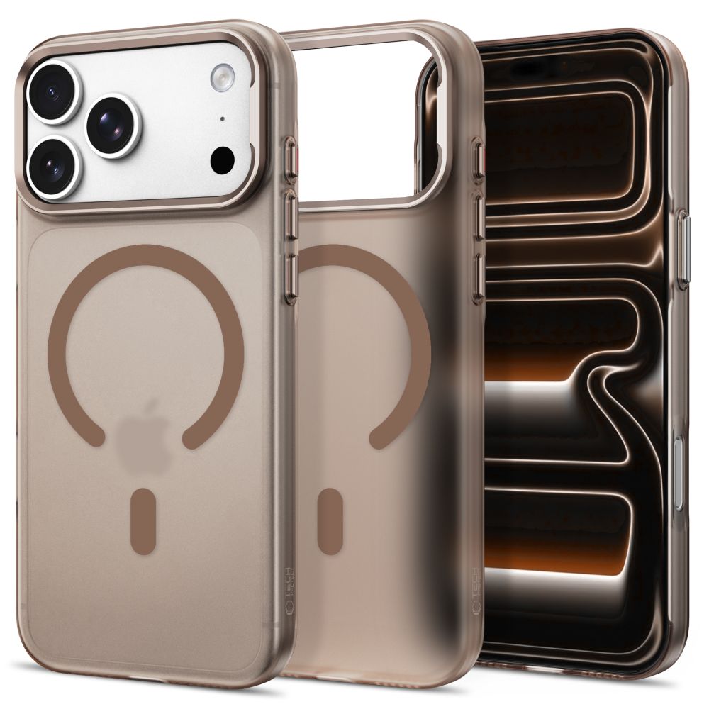 Tech-Protect MagZero MagSafe-fodral för iPhone 17 Pro / 18 Pro – mattbrunt