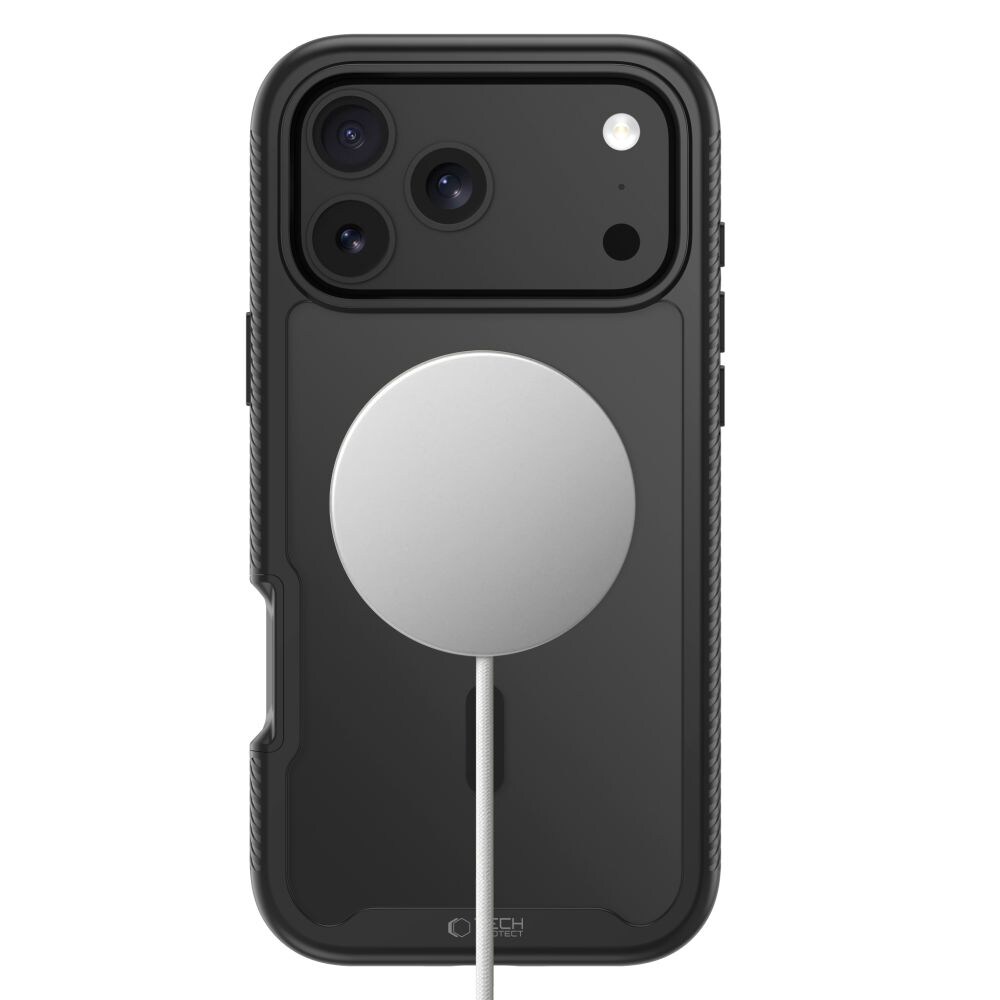 Tech-Protect Defense MagSafe-fodral för iPhone 17 Pro / 18 Pro – matt svart