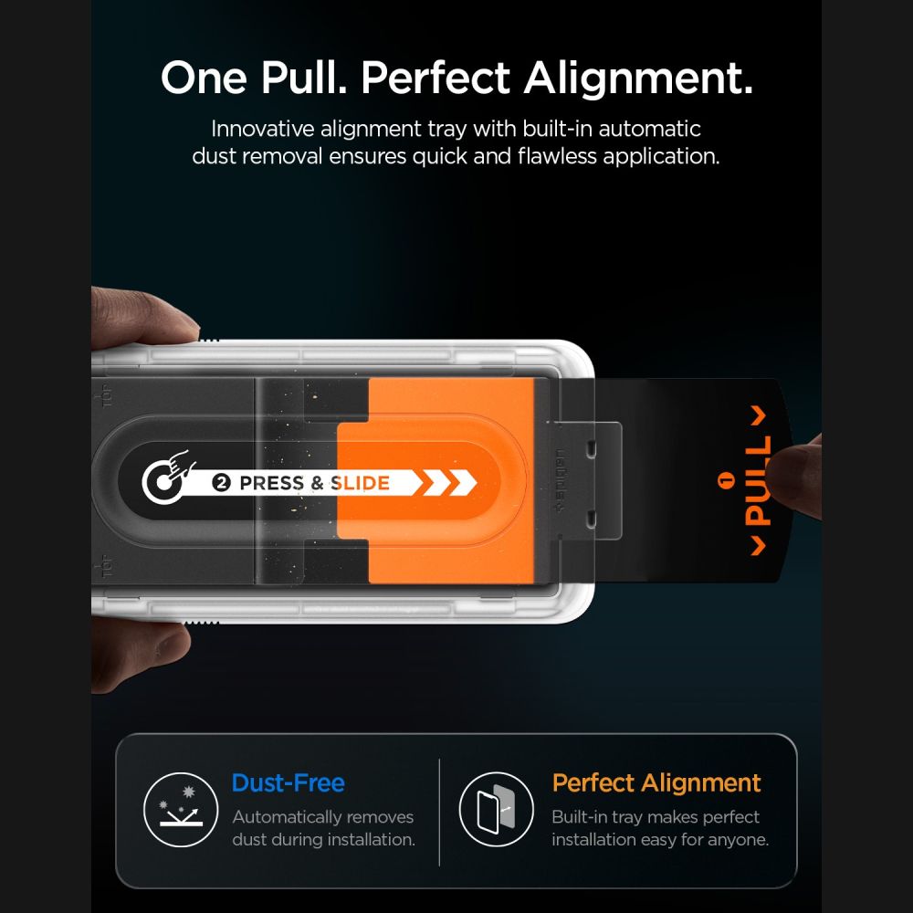 Spigen Glas.tR EZ Fit Pro HD Privacy – 2-pack härdat glas för Samsung Galaxy Z Fold 7/8 Ultra