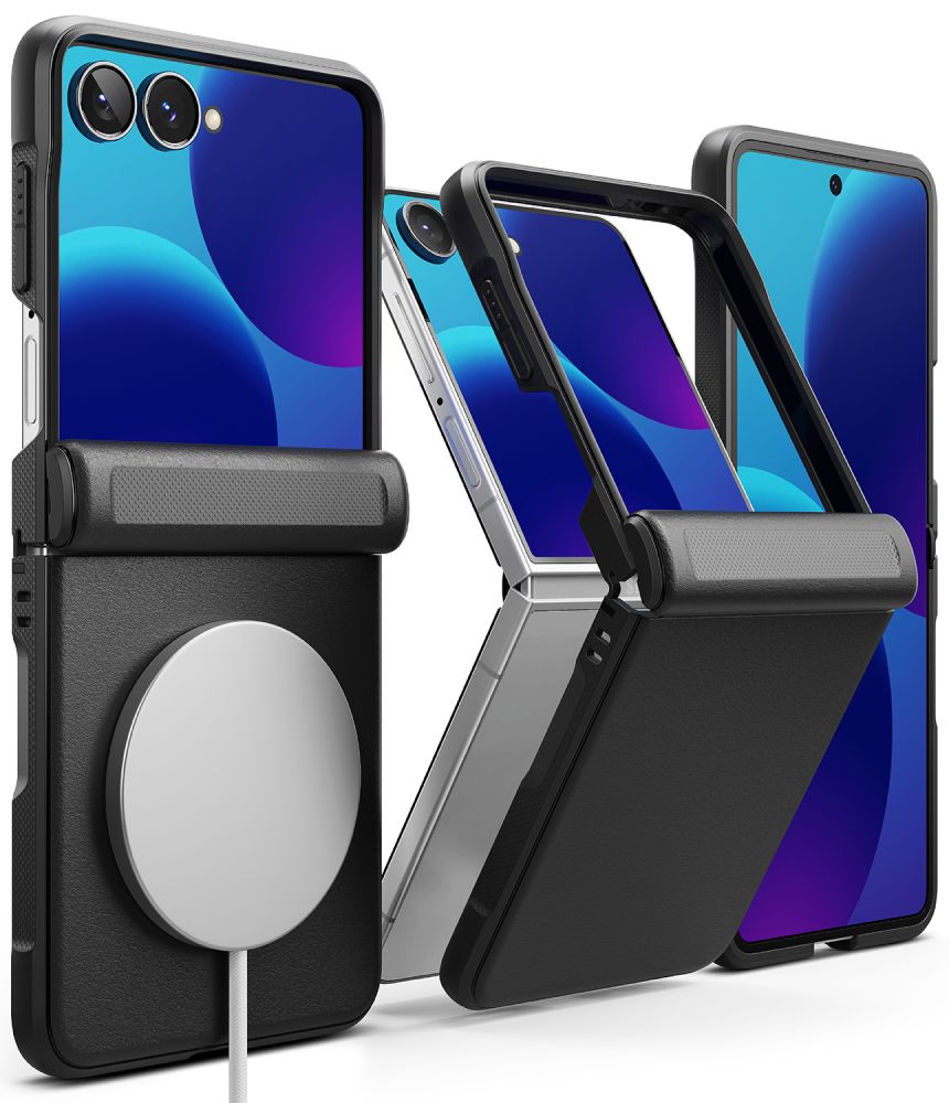 Ringke Onyx Flap Magsafe-fodral för Samsung Galaxy Z Flip 8 – Svart