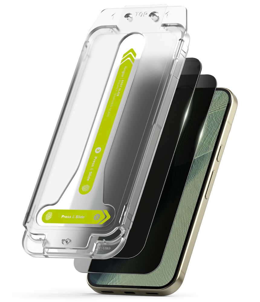 Ringke Easy Slide Privacy 2-pack skärmskydd härdat glas för Pixel 9/10/11 Pro XL