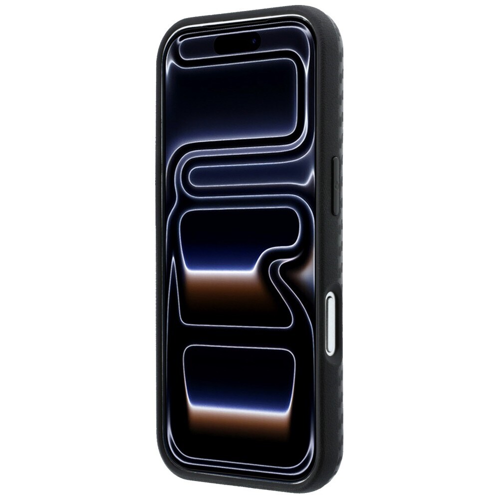 BMW MagSafe-fodral med kolfibermönster för iPhone 17 Pro / 18 Pro – Svart